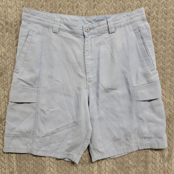 Tommy Bahama Relax Tencel Twill Cargo Shorts Men's Size‎ 33 Light Blue - Picture 1 of 8